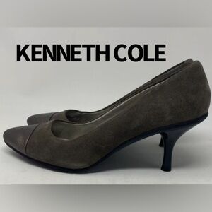 Women's KENNETH COLE REACTION Taupe Pointed Toe Suede Dress Shoes